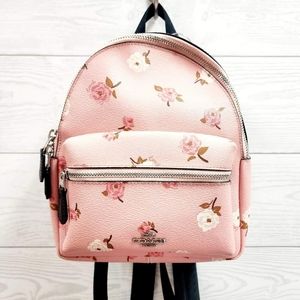 Coach Mini Charlie Backpack Pink Peony